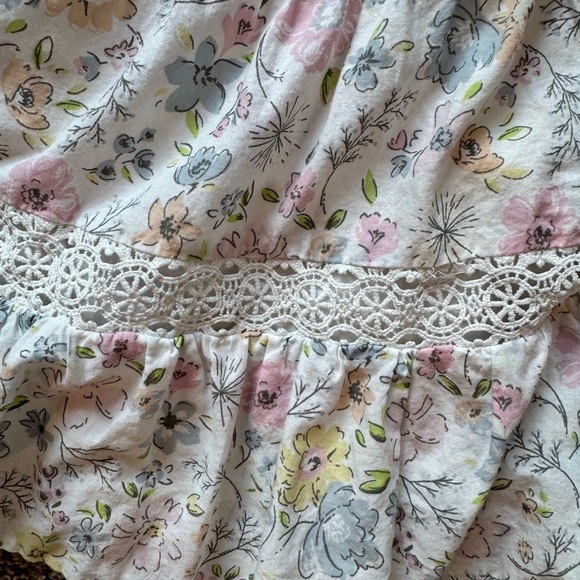 Tommy Bahama Kids Floral Dress with Lace summer sun dress size 6 - Picture 4 of 9